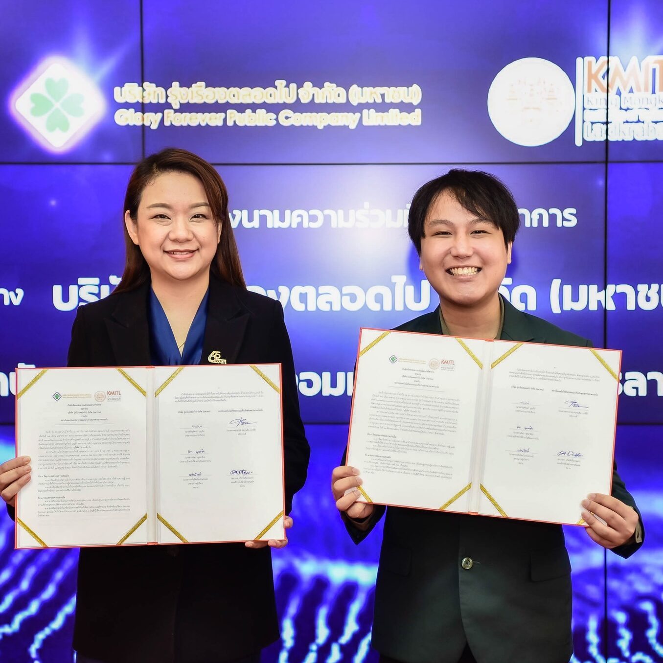 สจล. จับมือ บริษัท รุ่งเรืองตลอดไป จำกัด (มหาชน) ร่วมกันส่งเสริมและพัฒนาทุนมนุษย์ในด้านการเรียนรู้และการใช้เทคโนโลยีที่ทันสมัย เพื่อเสริมสร้างศักยภาพของบุคลากรและนักศึกษา