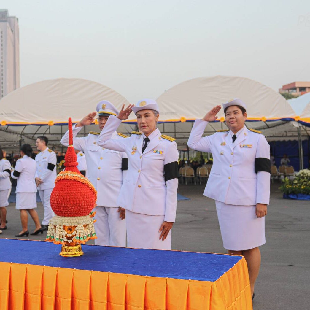 สจล. ร่วมวางพานพุ่มถวายราชสักการะในโอกาส “วันพ่อขุนรามคำแหงมหาราช” พ.ศ. ๒๕๖๙